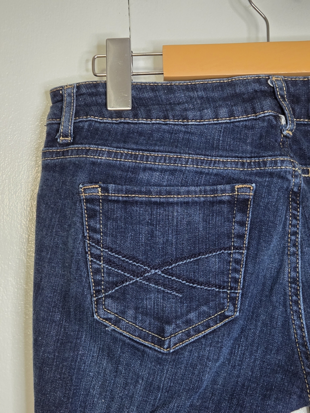 🌷Aeropostale Women's 8 SHORT Navy Blue Bayla Skinny Jeans